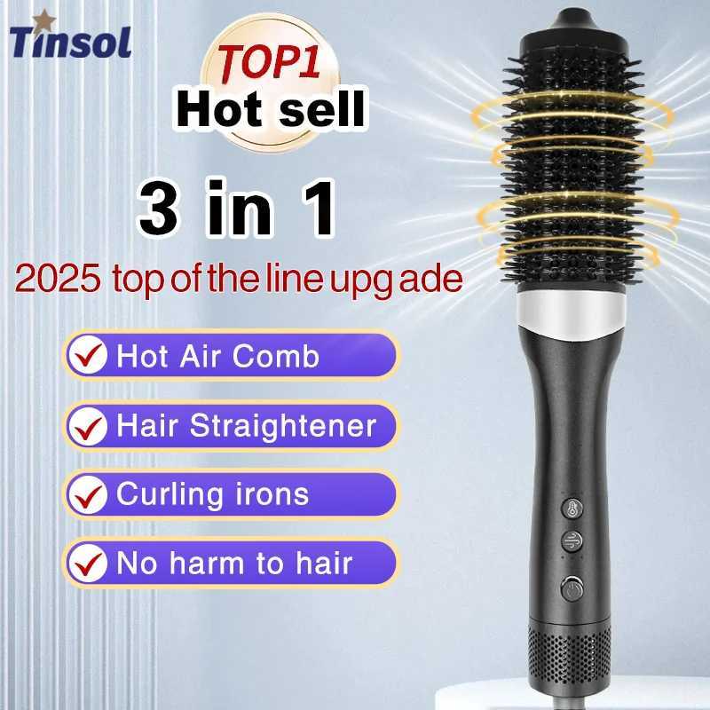 TINSOL 3-in-1 hot air cb hair straightener curling iron constant temperature hair care la styling air anion cb H251112-image-1084299054