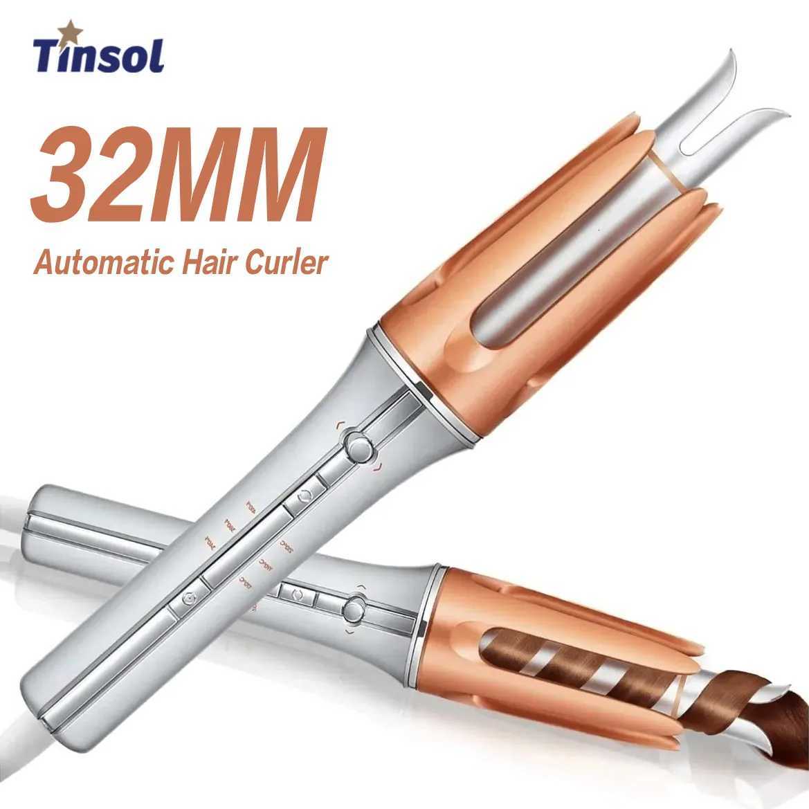 TINSOL 32mm Autatic Hair Curler Negative Ion Rotating Air Curler 3 Smart Temperature Control Ceramic Hair Curler H251112-image-1084300385