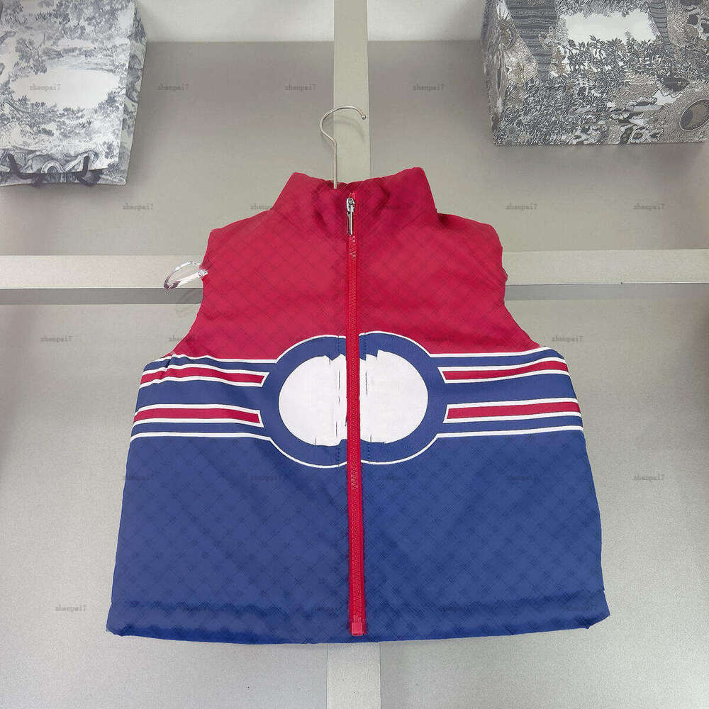 Top baby vest Symmetrical pattern print child waistcoat kids designer clothes Sleeveless boy coat Composite girl jacket A236X07N063-image-1084241798