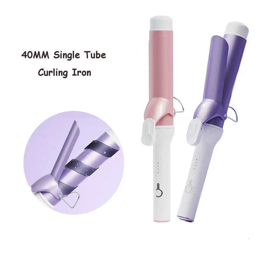 Wen Professional 40Mm Ceramic Swivel Curling Iron Hair Curler Big Wave Electric Curler Hair Styling Tool H251112-image-1084299827
