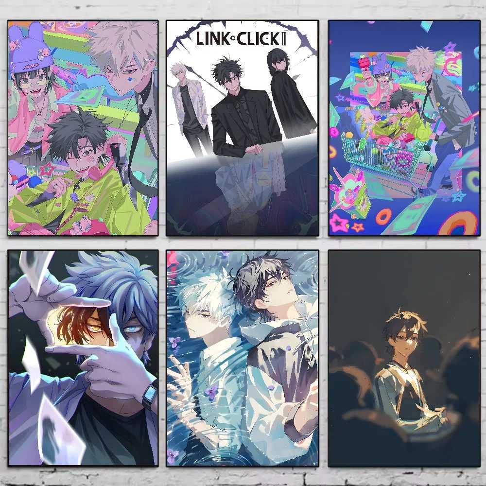 Anime L-Link Click Poster Aesthetic Canvas Painting Posters And Prints Wall Art Picture For Bedro He Decor H251112-image-1084307088