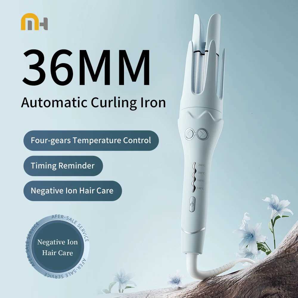 Autatic Hair Curler 36mm Auto Rotating Curling Iron NegativeIon Hair Curling Iron Roller Electric CurlyWaver Iron Styling Tool H251112-image-1084299989