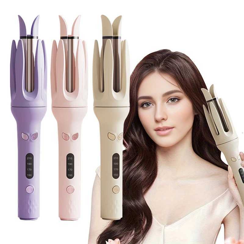 Autatic Hair Curler 28mm Negative Ions Electric Ceramic Curling Hair Stick Rotating Curl Waves Anti-Tangle Curling Iron Styler H251112-image-1084299098