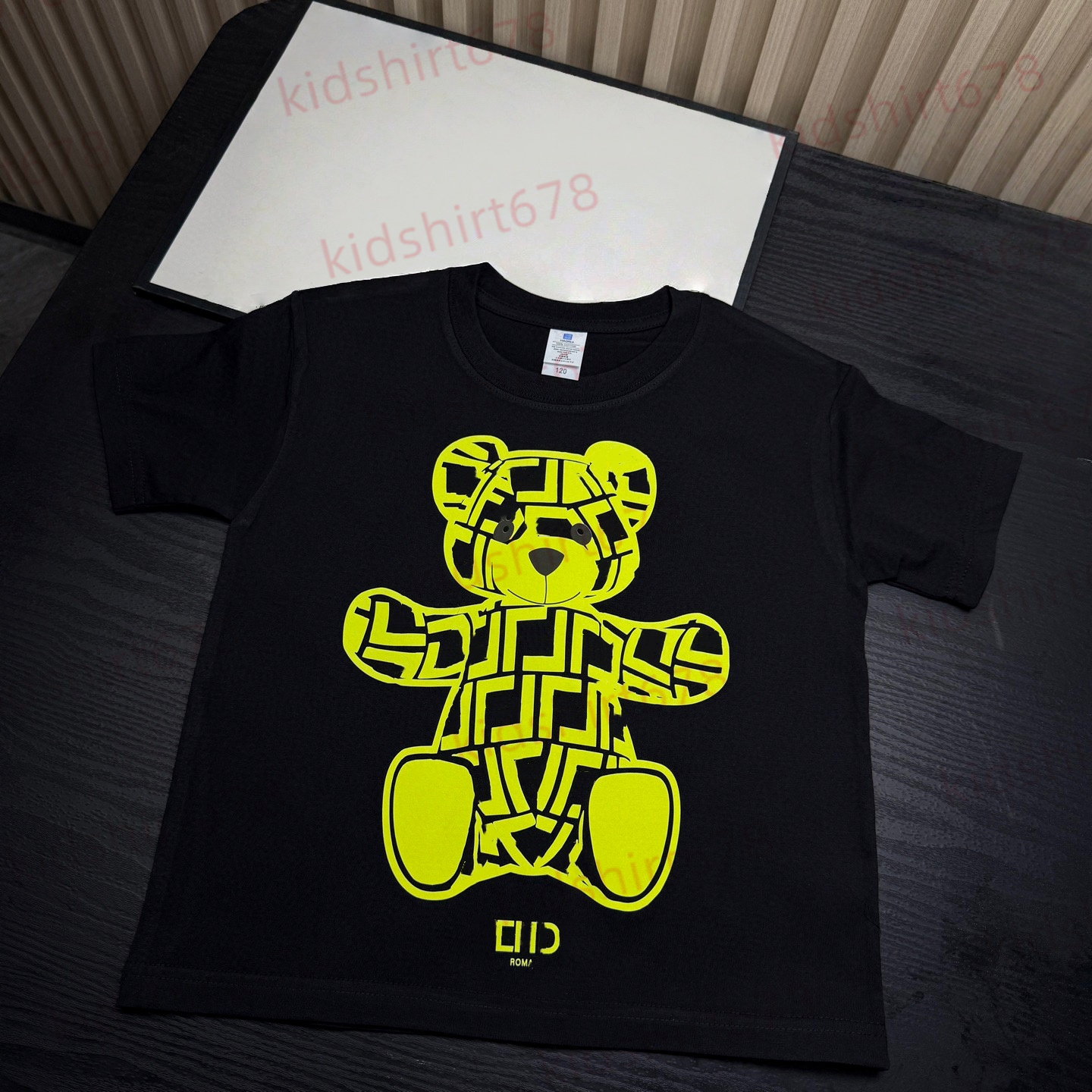 vêtements de marque pour enfants lettres de haute qualité imprimées T-shirts Top Tee Boy Girl Vêtements Teen Baby Lettre à manches courtes T-shir