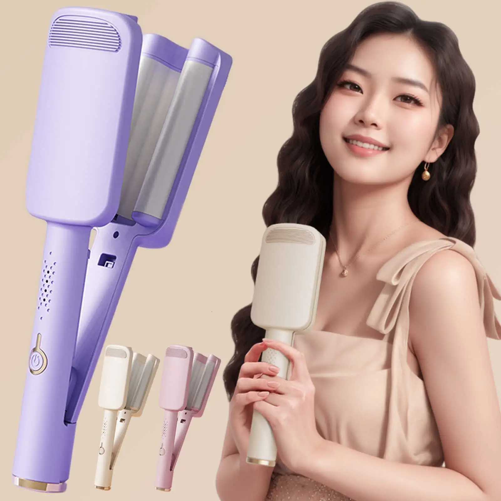 32mm Electric Curling IronAutatic Lambswool Curling ToolLong La French Styling Deep Waver Curling Iron For Wen Fem H251112-image-1084300187