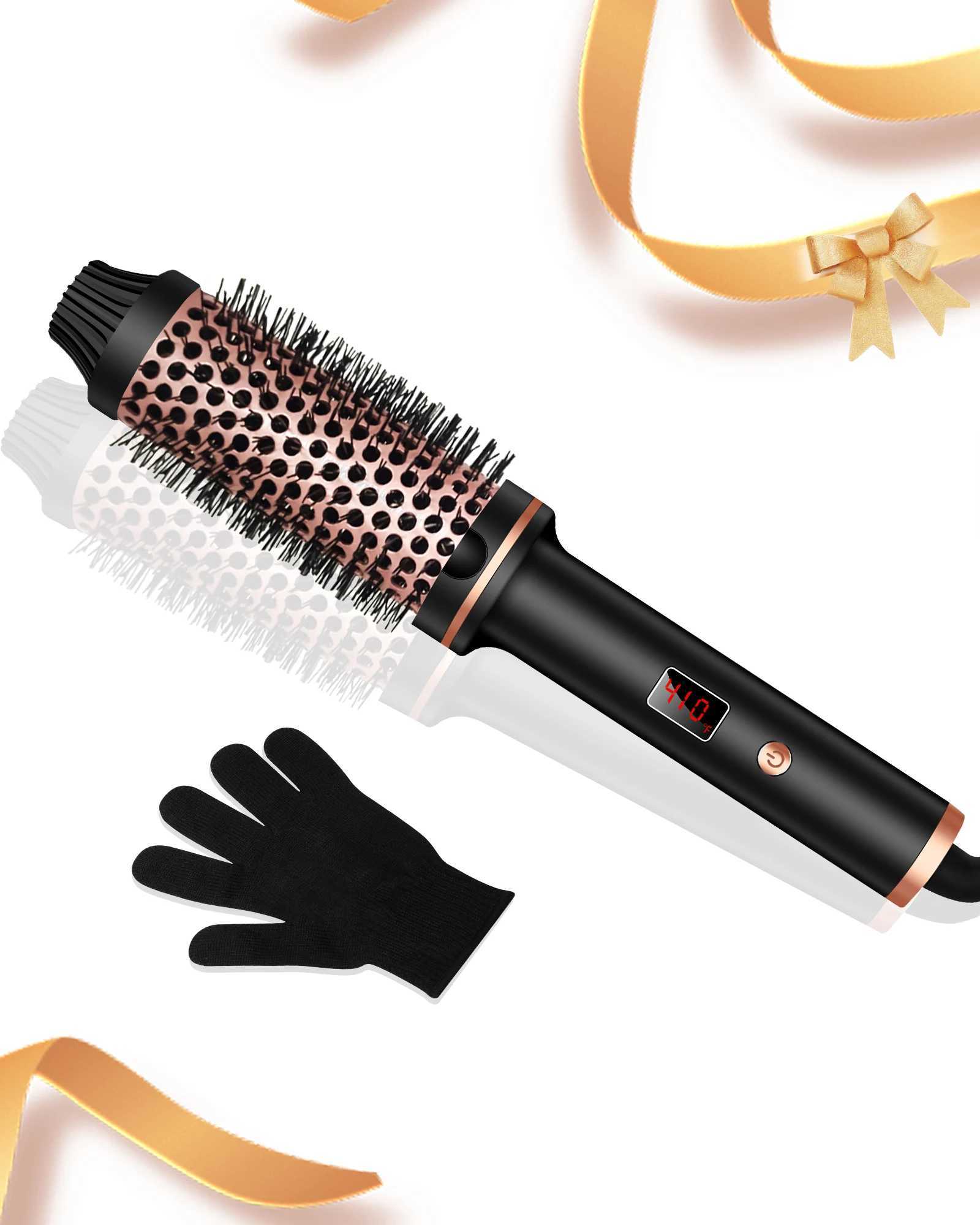 Thermal B Ionic Heated Round B Hot Hair Curling Iron with 10 Temp Settings 30s Fast Heated for All Hair Types H251112-image-1084300329