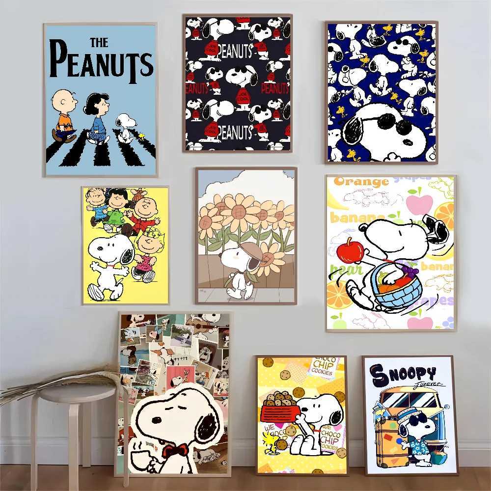 Kawaii S-s Cartoon ic Vintage Posters Vintage Ro He Bar Cafe Decor Nordic He Decor H251112-image-1084306169
