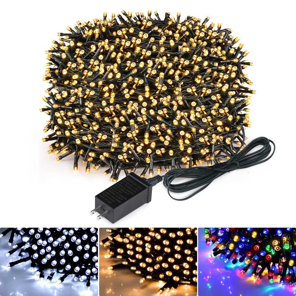 Holiday 24V LED Christmas Lights Fairy Garland String Light 50M 100M Waterproof For Outdoor Garden He New Year Party Decor H251112-image-1084310244