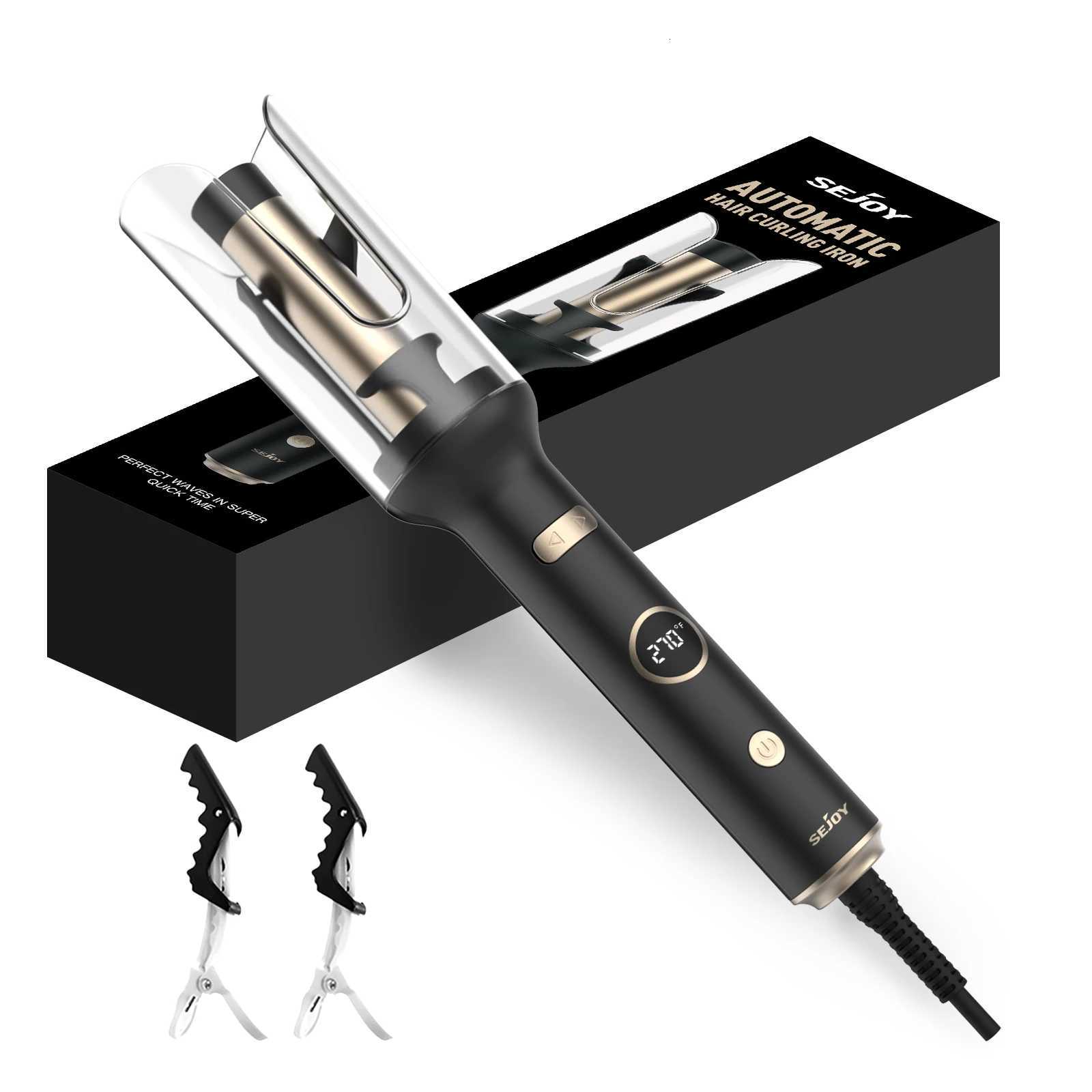 Sejoy Hair Curler Auto Hair Curling Iron Ceramic Rotating Air Curler Air Spin Wand Styler Curl hine Magic Hair Curler H251112-image-1084300868