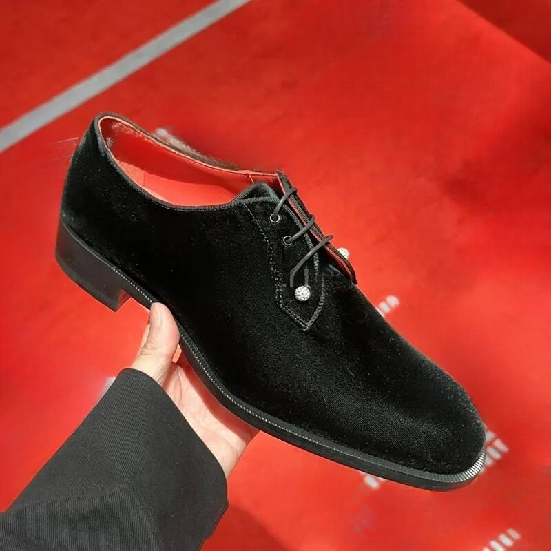 New suede black designer shoes couple silver crystal ball buckle men s luxurious patent leather wedding casual flat shoes luxury shiny party lace up