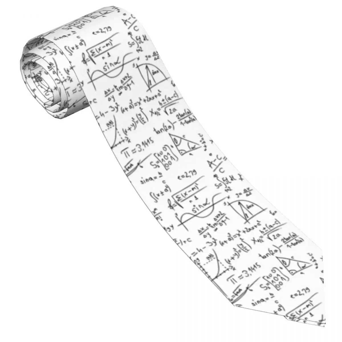 Mens Tie I Love Math Graph Neck Ties Mathematics Retro Casual Collar Tie Printed Daily Wear Party Quality Necktie AccessoriesW251111-image-1084212586