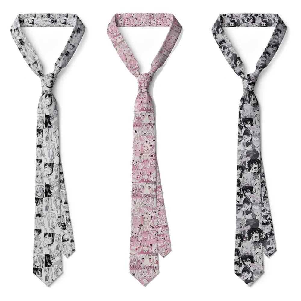 Fun anime pattern printing personalized tie new Japanese anime style tie fashion casual elegant mens tie holiday giftsW251111-image-1084212665