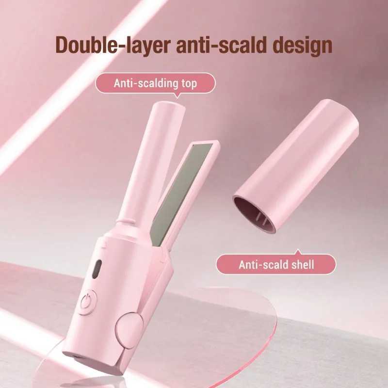 Portable Hair Straightener Mini Curling Iron Wen Ceramic Straightening Styling Tools Curling and Straighte Dual-use Splint H251112-image-1084300372