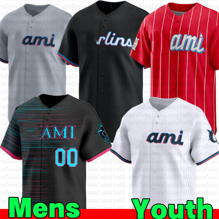 Miamicity Baseball Jerseys Marlins jersey Connor Norby Jesus Sanchez Sandy Alcantara Albert Almora Jr. Matt Mervis Fortes Baseball Jerseys-image-944857358