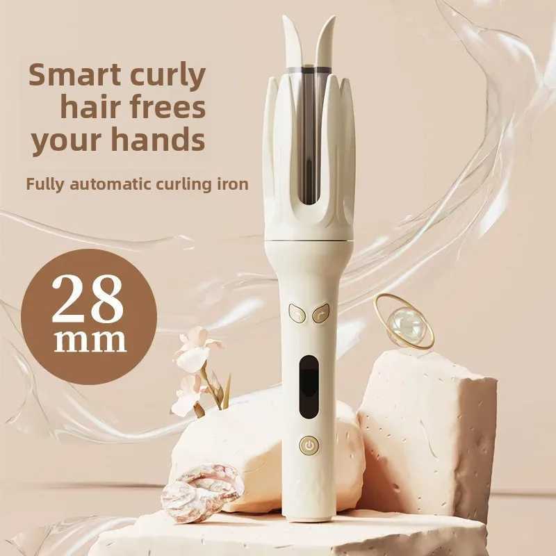 Autatic Rotating Negative Ion Hair Curler Barrels Large Wave Pernt Upgrade Hair Curling Iron Tool Salon Accessories H251112-image-1084300741