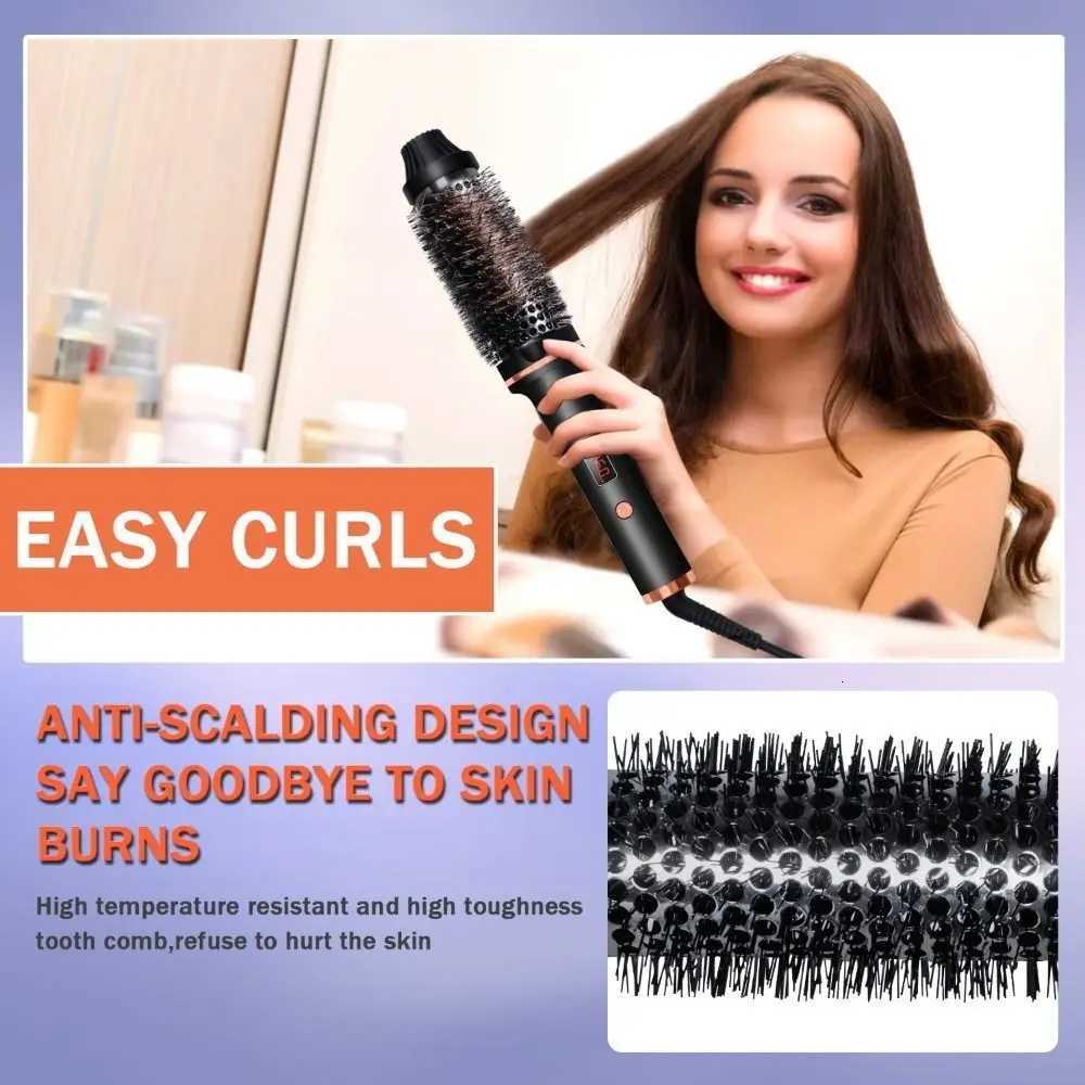 3 IN 1 Thermal B LCD Display 5 Temperature Settings Volumizing B Ceramic Tourmaline Ionic Curling Cb H251112-image-1084298790