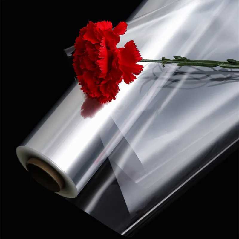 Transparent Cellophane Wrap Paper Roll For Gift Flower Bouquet Baskets Wrapping Arts Crafts Wrapping Paper For Flowers PackingM251113-image-1084492183