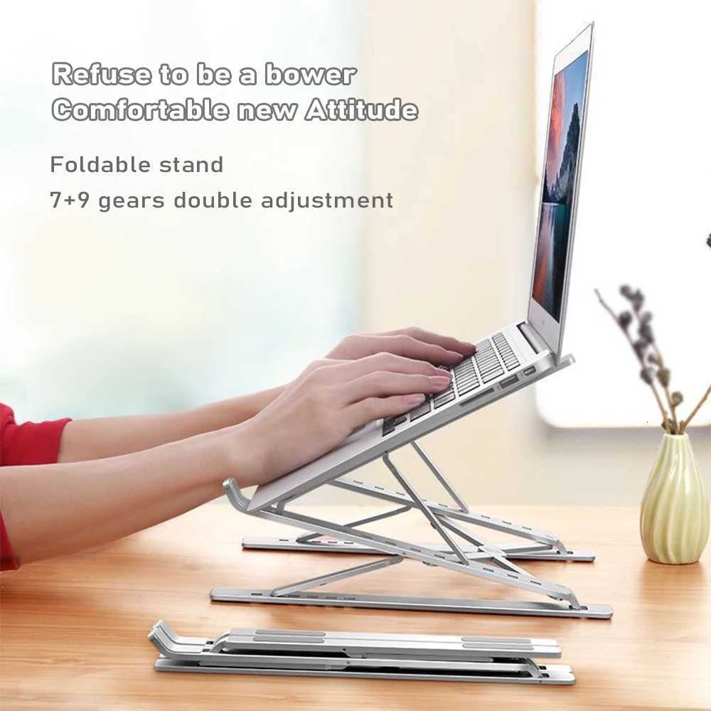 MC N8 Laptop Stand For book Folding Adjustable Aluminum Cputer Pc Tablet Stand Notebook Tablelaptop Holder Heat Dissipation H251113-image-1084928631