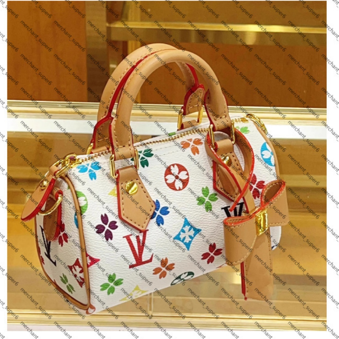 Sac de luxe Nouveaux cuirs coloré fleur oreiller sac de voyage femmes en cuir concepteur Speedyss classiques presbytie sacs à bandoulière sacs à