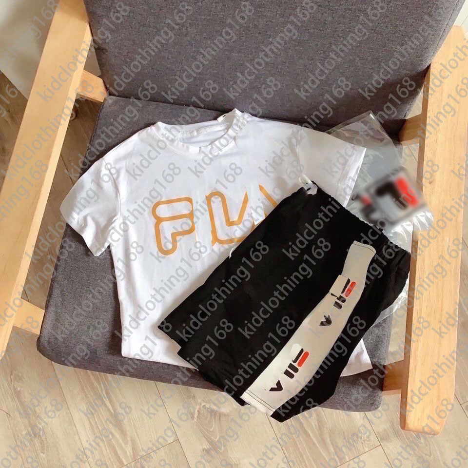 Vêtements pour enfants ensembles de lettres de lettre garçons filles survêtementes de survêtement d'été