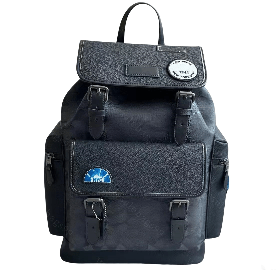 Sac à dos de concepteur de luxe Men de grande capacité Sac à école de carbage noir sac à main