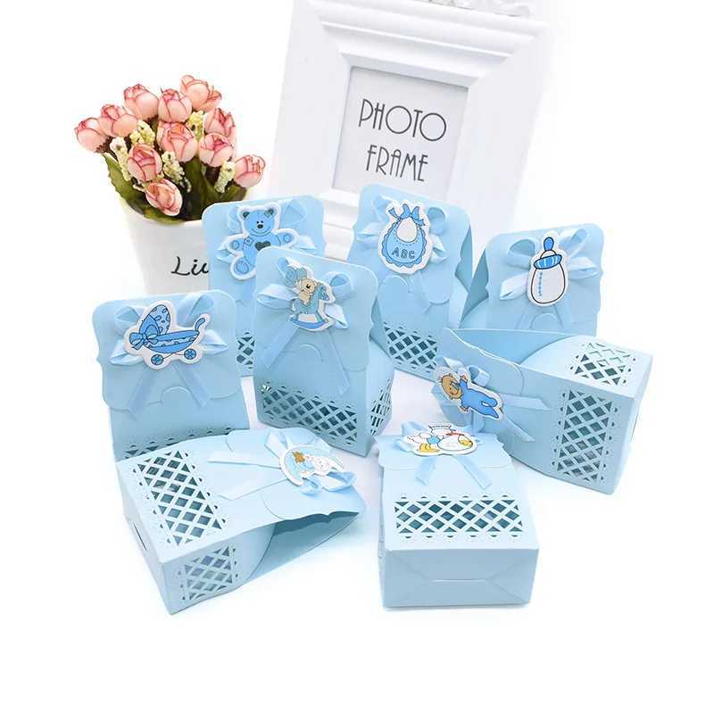 12Pcs Boy/girl Cute Candy Box Baby Shower Gift Box Ribbon Decoration Kids Favorite Packaging Birthday Gift Bag Party Supplies M251113-image-1084489973