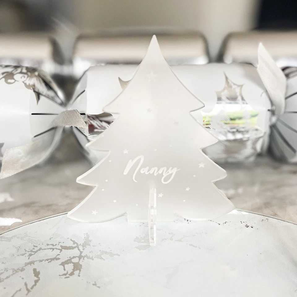 Personalised Xmas Dinner Table Place Settings Luxury Table Dcor Festive Place Cards Decorations Christmas Tree Party Place NameM251113-image-1084491040