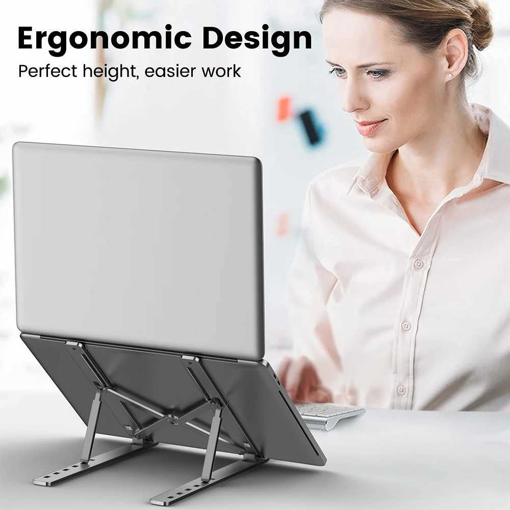 Portable Laptop Stand Aluminum Notebook port Cputer Bracket book Air Pro Holder Accessories Foldable Laptop Base For PC H251113-image-1084929280