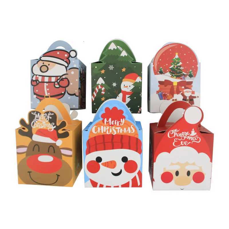 24PCS Christmas Party Supplies Small Packaging Gift Bag Candy Cookie Box With Party Favor Bag M251113-image-1084490332