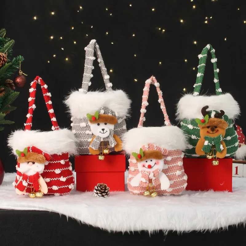 Creative Christmas Gift Bag Christmas Eve Gift Bag Candy Bag Apple Wrapping Hand GiftM251113-image-1084489835