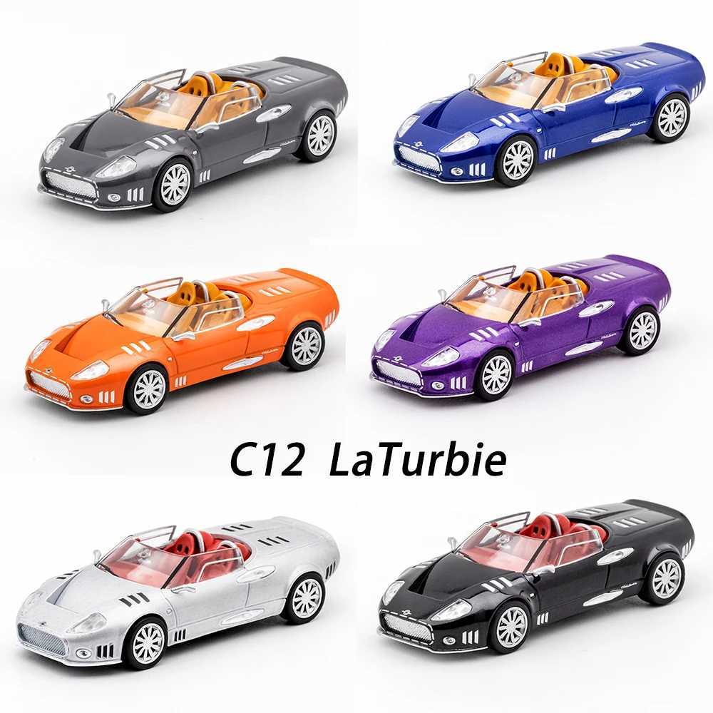 DCT 1/64 Spyker C12 Model Sports Car Vintage JDM Vehicle Diecast Car Collection Toy Station Vehicle C251118-image-1085145626