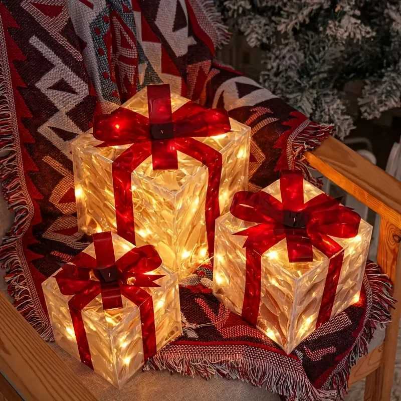 3pcsLightedGiftBoxesDecorationsDecorativeBoxesChristmasTreeSkirtOrnamentForHolidayPartyChristmas M251113-image-1084490078