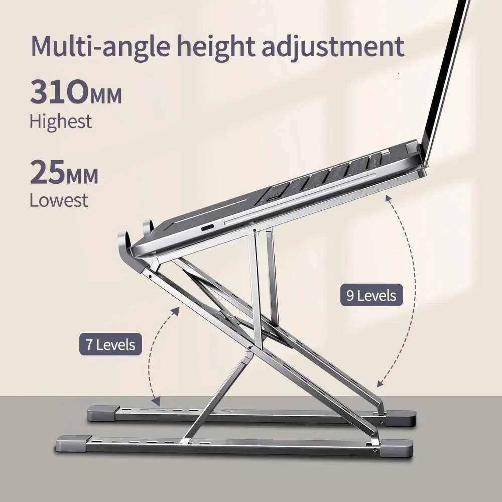 Laptop Stand Aluminum for book Adjustable Portable Stabe Laptop Stand Cooling Stand Foldable Notebook Holder H251113-image-1084929103