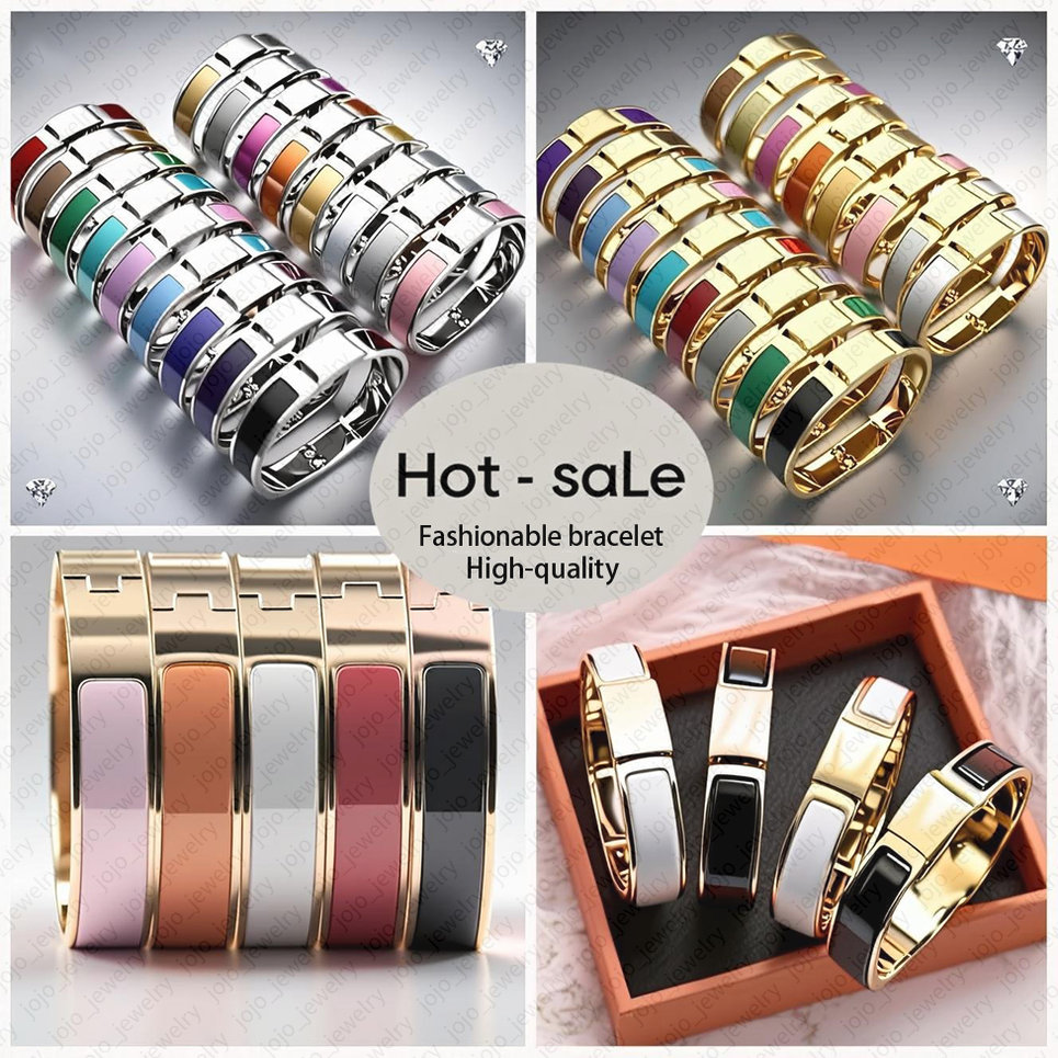 gold bracelet jewelry woman designer 12mm bangle bracelet exquisite designer enamel bangle top selling bracelet wholesale top quality jewelry silver