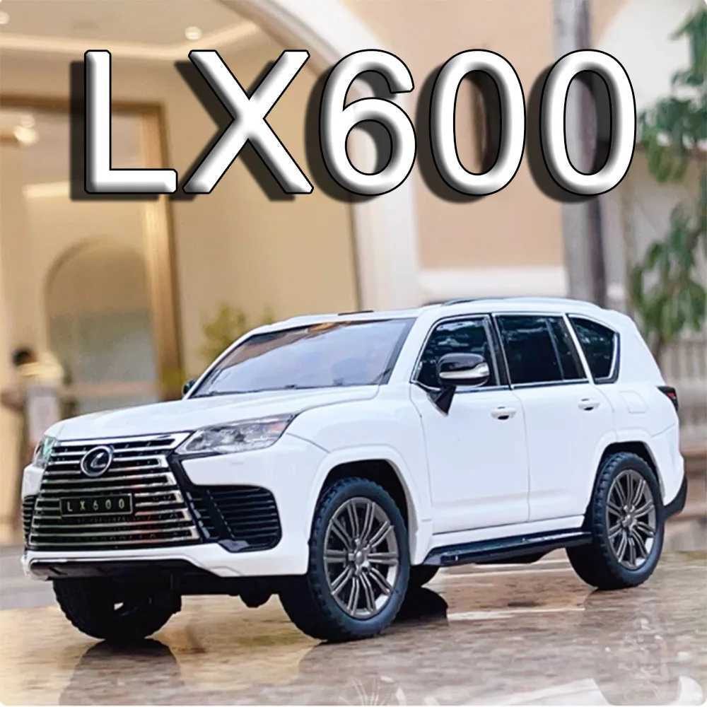 124 LX600 LX570 Toy Model Alloy Diecast Miniature Vehicles Sound Light Doors Opened Ornament Toys Pull Back for Kids Gifts C251118-image-1085145699