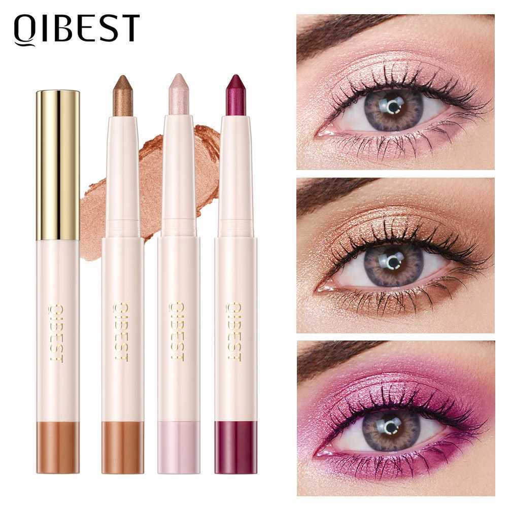 QIBEST Waterproof Pearlescent Eyeshadow Pencil Stick Glitter Shimmer Pigment Eye Shadow Liner Highlighter Pen Eyes Makeup Tools J251113-image-1084523001