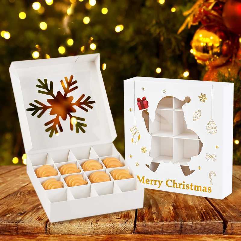 1/3/6pcs Christmas Candy Cookie Box Gift Wrap Packaging Decoration 2024 Christmas Party Supplies Kids Favors Natal New Year 2025 M251113-image-1084492441