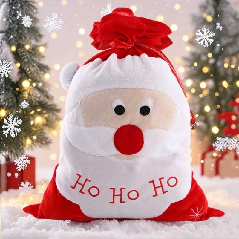 1pcs Premium Polyester Christmas Gift Bags Large Size Santa Sack for Xmas Party Decorations Present Wrapping M251113-image-1084492257