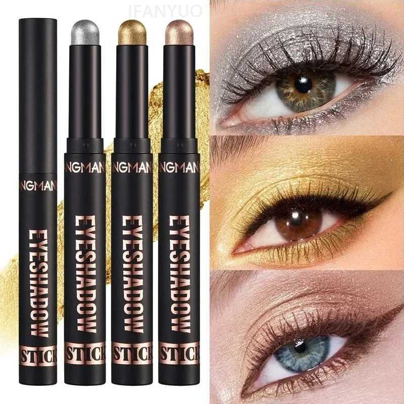 16 Color Gold Eyeshadow Stick Champagne Glitter HighlighterWaterproof Long-Lasting Eye Makeup Metal Multi-color Makeup Stick J251113-image-1084523249
