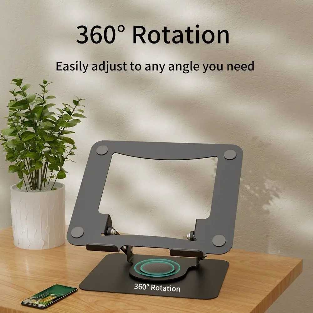 New 360 Degree Rotation Notebook Cputer Stand Adjustable Foldable Tablet Holder Aluminum Alloy Mti-Functional Laptop Bracket H251113-image-1084929439