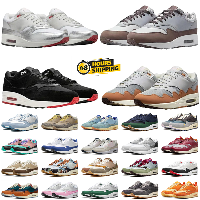 1 87 Patta Running Shoes Women Shoes Black White Sport Red Noise Aqua Waves Maroon Anniversary Green Men Trainers Sport Sneakers Outdoor 36-45-image-855173026