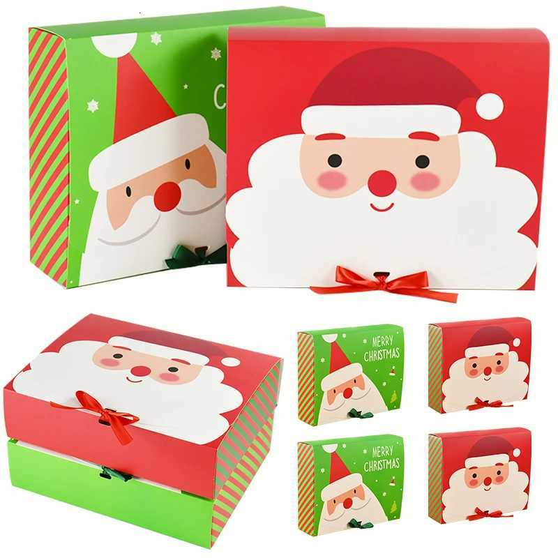 1/2/5pcs Merry Christmas Gift Packing Boxes With Ribbon Santa Claus Paper Christmas Box Gifts Wrapping Noel Navidad Kids Favors M251113-image-1084492277