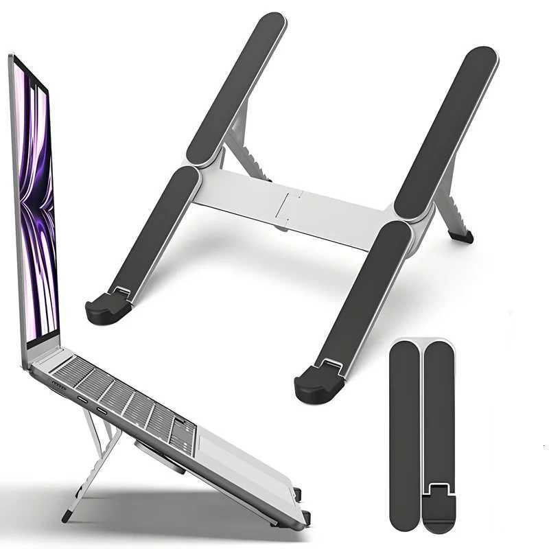Metal Mini Foldable Laptop Stand Adjustable Angle Portable Notebook Holder for 10-17 Inch Laptops Ideal for He Off Travel H251113-image-1084929368