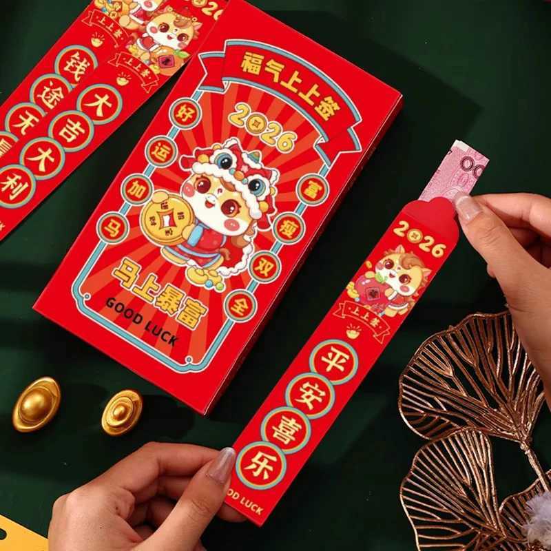 2026 Lucky Red Envelopes Chinese New Year Red Envelopes Spring Festival Red Pockets Draw Lots Red Envelopes Kids GiftsM251113-image-1084490301