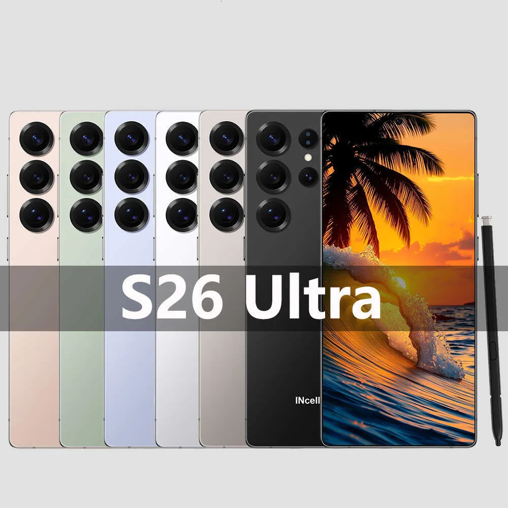 S26 Ultra 5G Smartphone 16GB+1TB mobile phone LTE Ten Core Full Screen Fingerprint Facial Recognition 20MP Camera with S-pen-image-1105264008