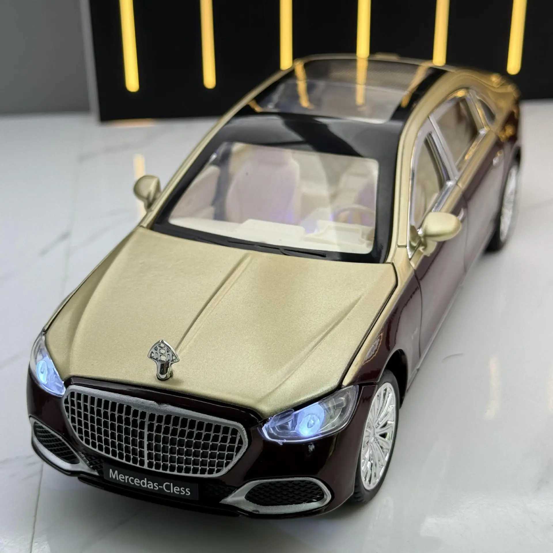 124 S680 Alloy Scale Model Car Diecast Metal Vehicle Sound Light Collectible Children Toy Gifts C251118-image-1085145648