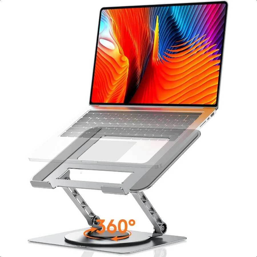 Laptop Stand for Desk 360 Rotating Base Ergonic Foldable Cputer Stand for Laptop Riser Height Adjustable Cpatible with Bo H251113-image-1084929372