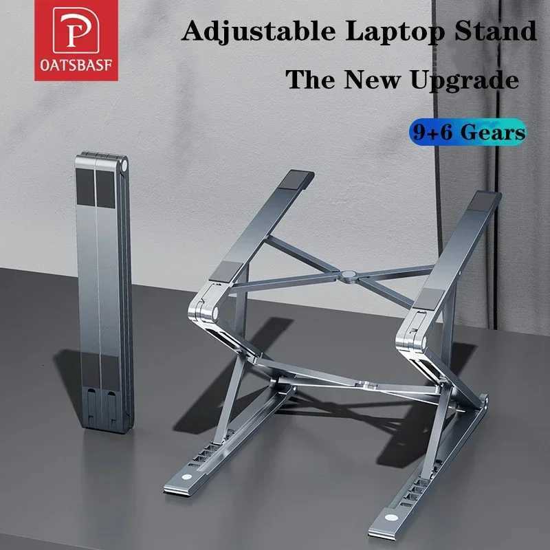 Oatsbasf Aluminum Laptop Stand Foldable Cputer Stand Angle Adjustable Cooling Stand Pad Tablet Holder Bracket for book H251113-image-1084928589
