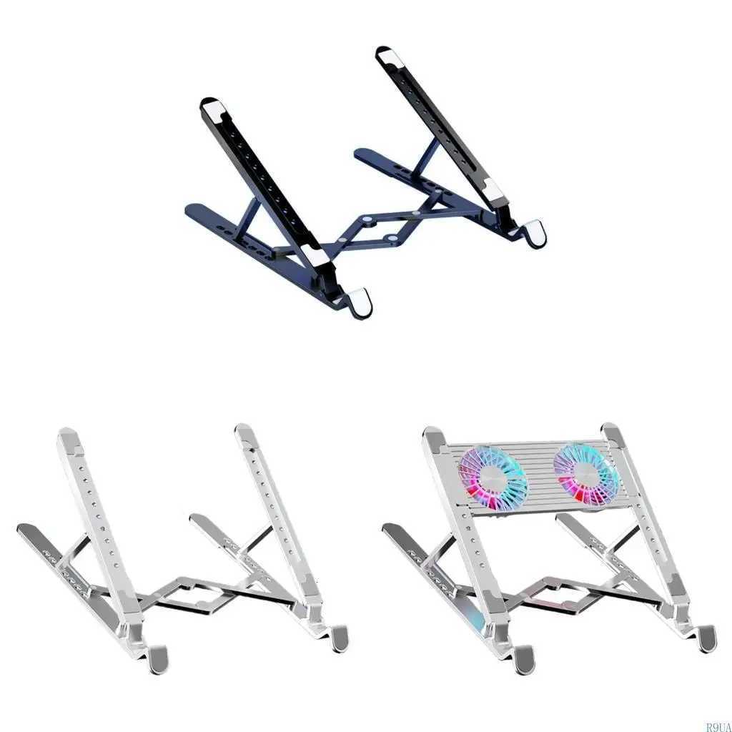 R9UA Plastic Laptop Cooling Pad Gaming Laptop Stand Portable Cputer Stand Risers H251113-image-1084928522