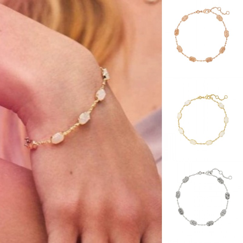 Drusy oval bracelet woman kendric scott perfect plated sliver bracelets designer jewelry luxurious attractive ladies zl67